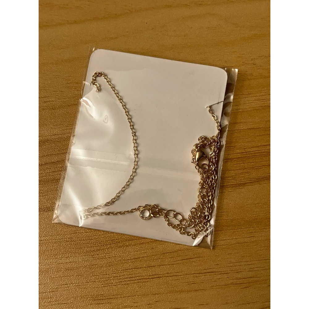 Gold Interlocking Double Circle Necklace Unity Rings Pendant Fashion Jewelry NEW - Picture 2 of 3